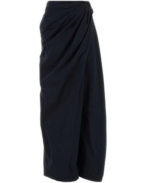 JW Anderson Jw Anderson Poplin Wide-Leg Pant - Blue