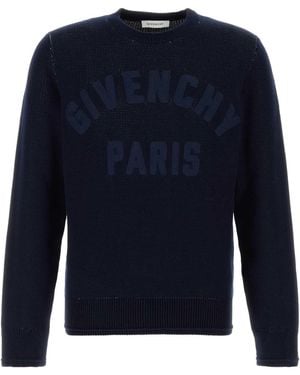 Givenchy Midnight Cotton Jumper - Blue