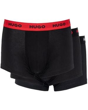 HUGO 3 Pack Boxer - Black