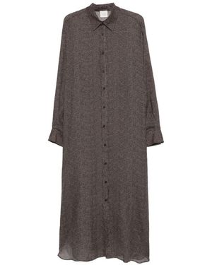 Alysi Button Fastening Ramie - Grey
