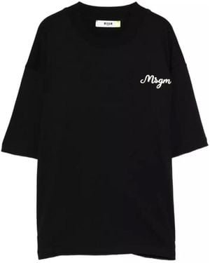 MSGM T-Shirt Jersey - Black