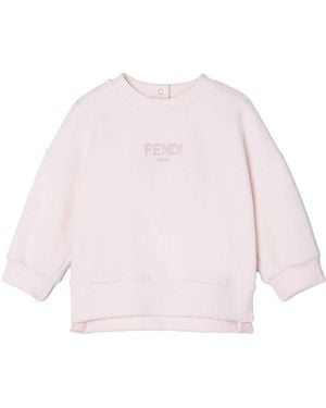 Fendi Sweatshirt With Logo - Pink