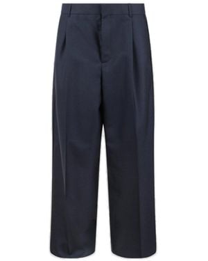 Dior Wool Classic Pants - Blue