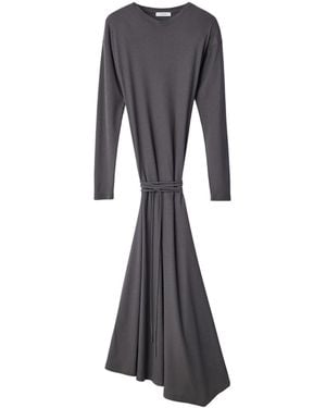 Lemaire Zijden Jersey Crêpe Jurk Met Lange Mouwen - Blauw