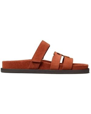 Tory Burch Ines Sandals With Logo Plaque - Multicolour