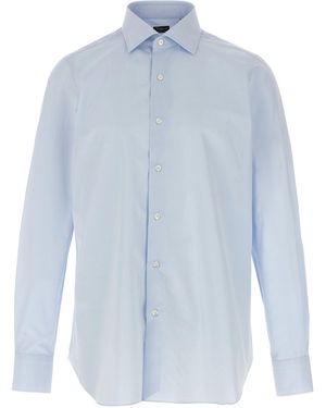 Finamore 1925 'napoli' Shirt - Blauw