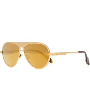 JW Anderson Aviator Mirror Sunglasses - Metallic