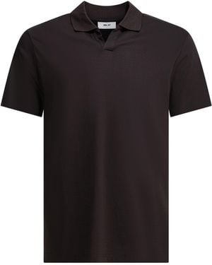 NN07 "Paul" Buttonless Polo Shirt - Black