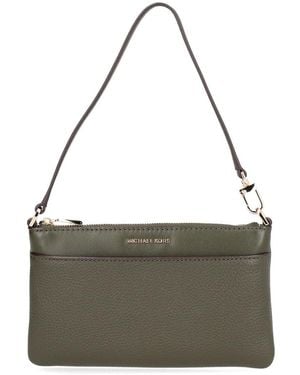 MICHAEL Michael Kors Leather Clutch Bag - Gray