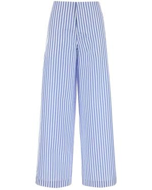 Philosophy Di Lorenzo Serafini Embroidered Poplin Pant - Blue