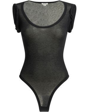 Alaïa Bodysuit Van Kasjmiermix - Zwart