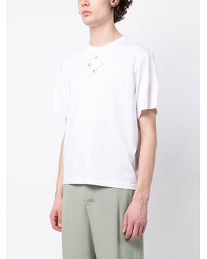 Craig Green Eyelet-Detail Short-Sleeve T-Shirt - White