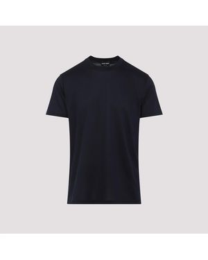 Giorgio Armani Zijden T-shirt - Zwart