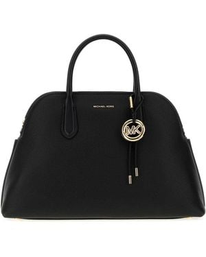 MICHAEL Michael Kors Black Leather Freddie Shopping Bag
