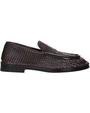 Bottega Veneta Daddy Loafers/Dark Chocolate Leather - Black