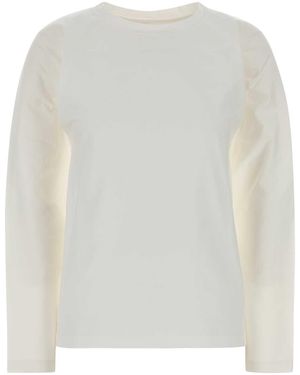 Jil Sander Solid Crew Neck T-Shirt - White