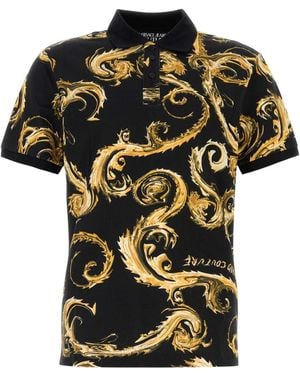 Versace Jeans Couture Piquet Polo Shirt - Black