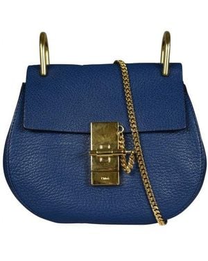 Chloé Mini Drew Schoudertas Blauw