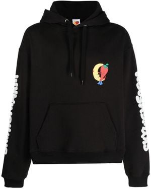 Sky High Farm Logo Cotton Hoodie - Black