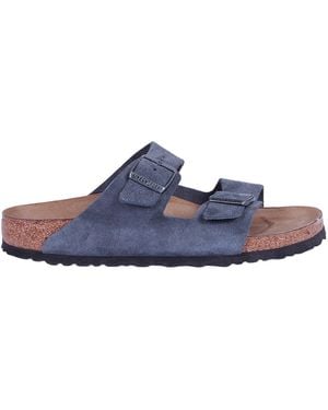 Birkenstock Arizona Charcoal, Suede Leather, S - Blue
