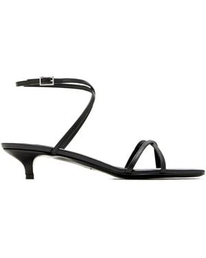TOTEME Leather Sandals - Black