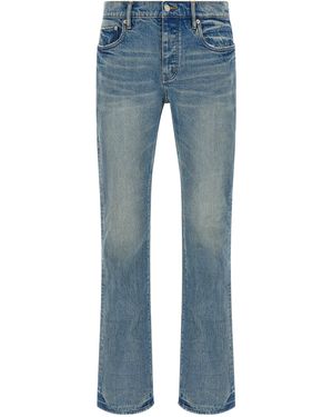 Purple Lila 'P004 Flare' Jeans - Blau