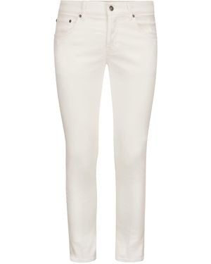 Dondup Mius Five Pocket Trousers - White