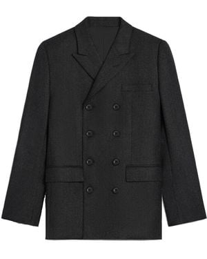 Celine Veste de blazer en laine Céline Céline - Noir