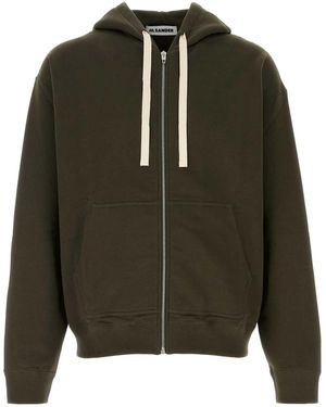 Jil Sander Cotton Sweatshirt - Green