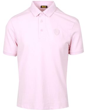 Blauer T-shirts En Polo's Roze