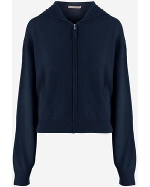 Allude Gebreide Wol En Kasjmier - Blauw