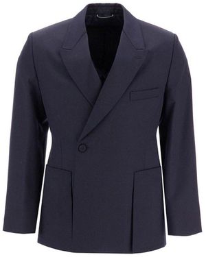 Dior Wool Blazerjacke - Blau