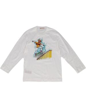 Marni Mt332 U Over Maglietta - White