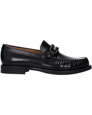 Ferragamo Mocassini Fort Men Skin Black - Zwart