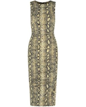MICHAEL Michael Kors Schlangendruck Viskose Mischkleid - Mettallic