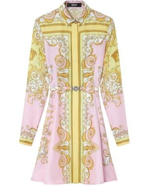 Versace Silk Midi Dress - White