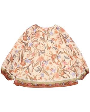 Zimmermann Indra Kids Trim Contrast Top - Natural