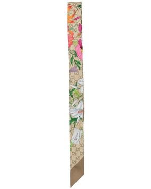 Gucci Silk Foulard - White