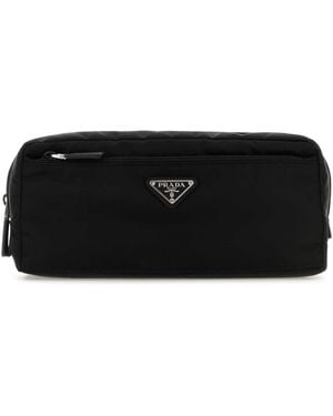 Prada Re Nylon Beauty Case - Black