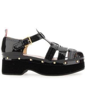Thom Browne Sandale à talons - Noir