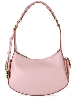 Ganni Powder Shoulder Bag - Pink