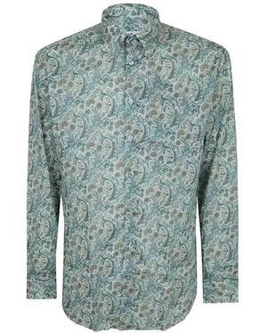 Etro Paisley-Hemd - Blau