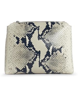KHAITE 'Lina Crossbody' 'Natural Python' Lear Crossbody Bag - Blanc