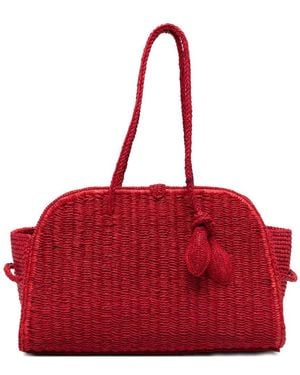 Jacquemus Le Turismo Rafia Handbag - Red