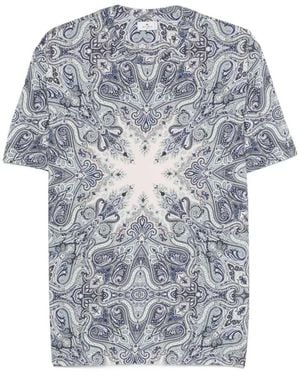 Etro Paisley Print T Shirt - Grey