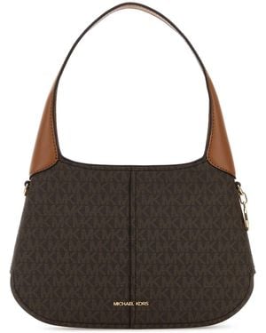 MICHAEL Michael Kors Canvas Alice Shoulder Bag - Black