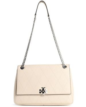 Tory Burch Medium 'Charlie Matelassé' Shoulder Bag - Natural