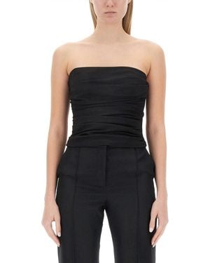 Moschino Draped Top - Black