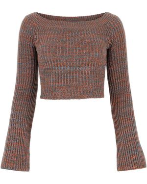 Chloé Cropped-Pullover - Braun