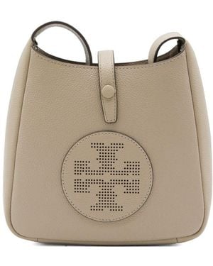 Tory Burch Miller Leather Hobo Bag - Natural
